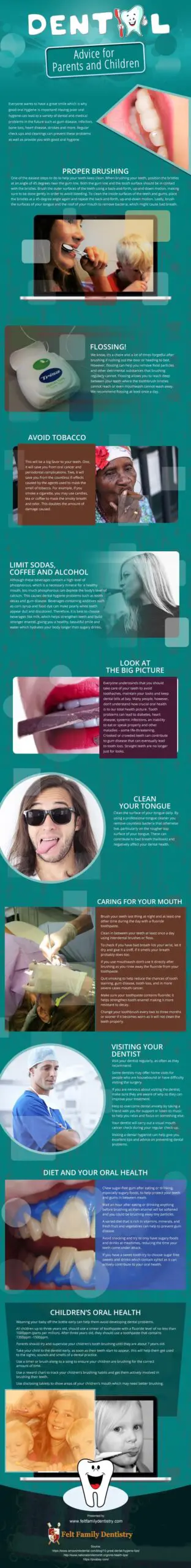 Dental Advice for Parents and Children [infographic]