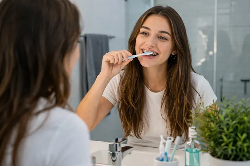 Maintaining a Shiny Smile While Wearing Braces