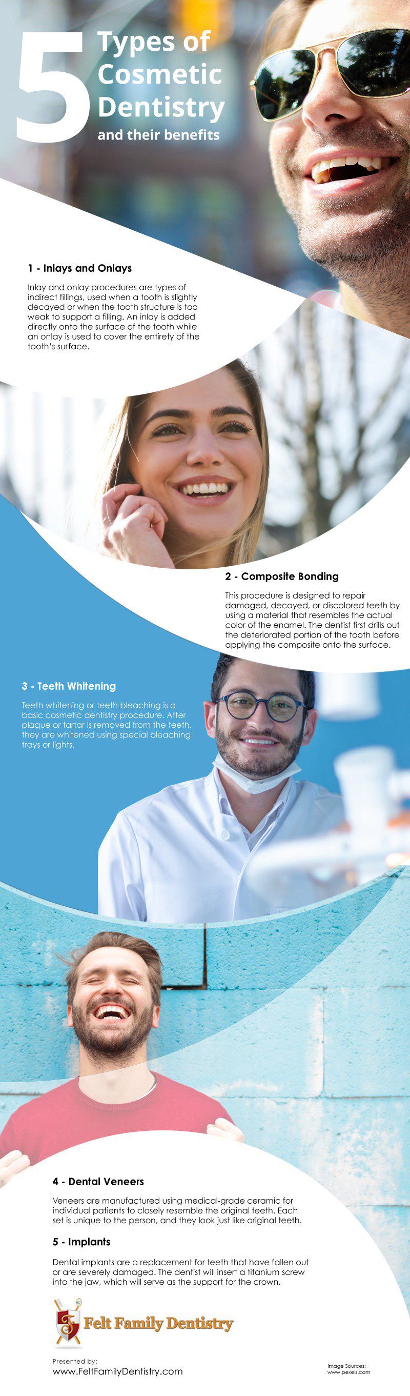 5 Types of Cosmetic Dentistry and their Benefits [infographic]